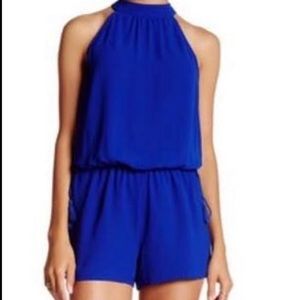 Socialite royal blue romper